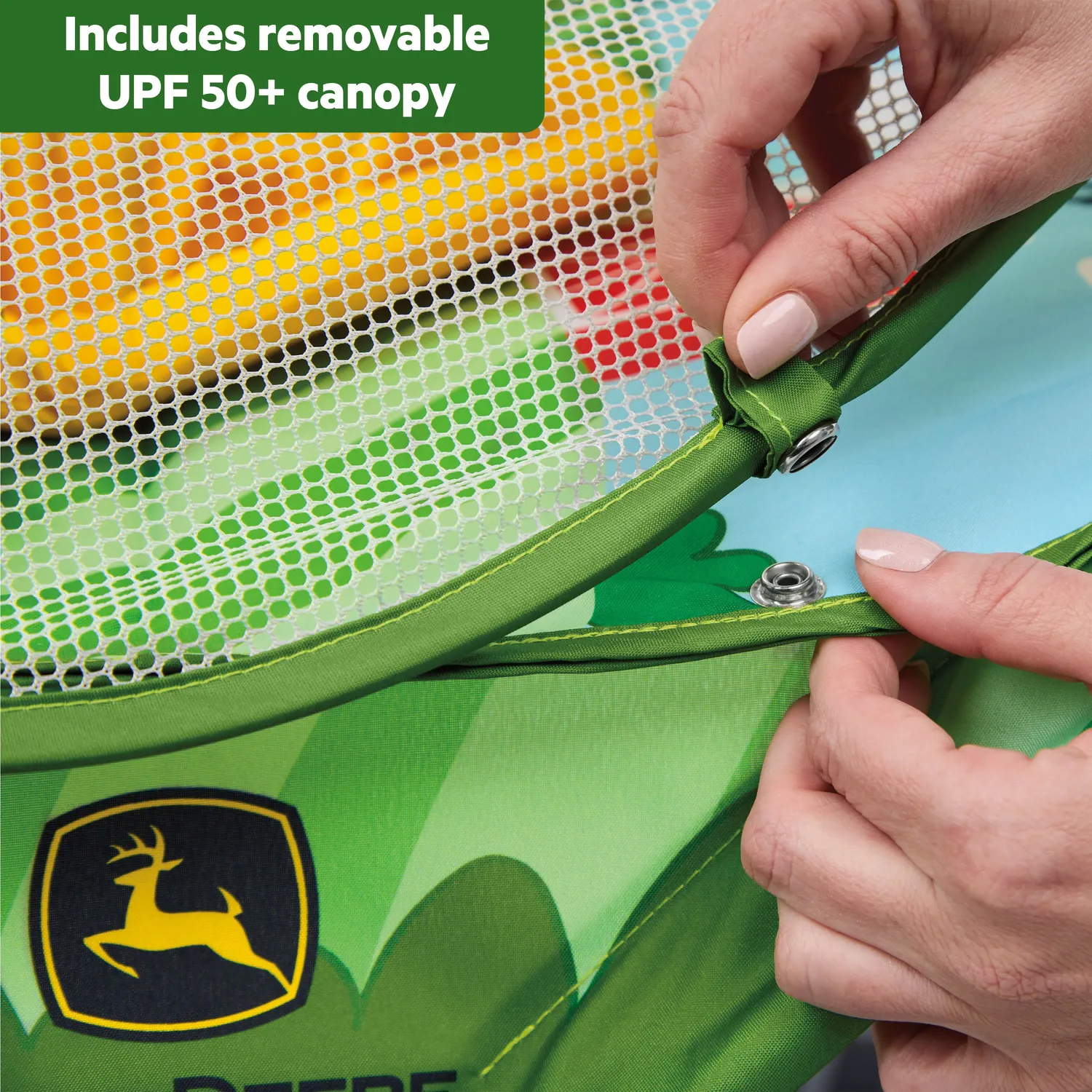 Bright Starts John Deere Pop N Jump Hüpfer 6M+ Sonnendach
