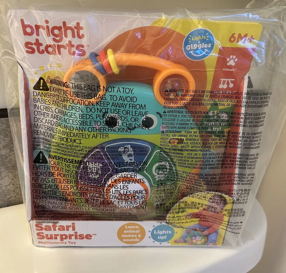Bright Starts Safari Surprise Multisensory Lernspielzeug Käfer