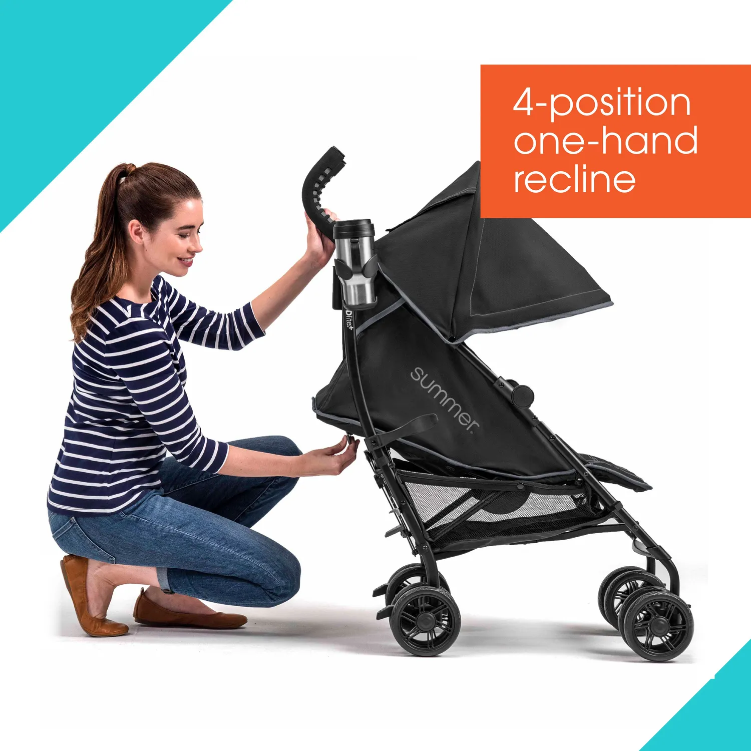 Summer by Ingenuity 3Dlite+ Buggy 6-60 Monate Schwarz