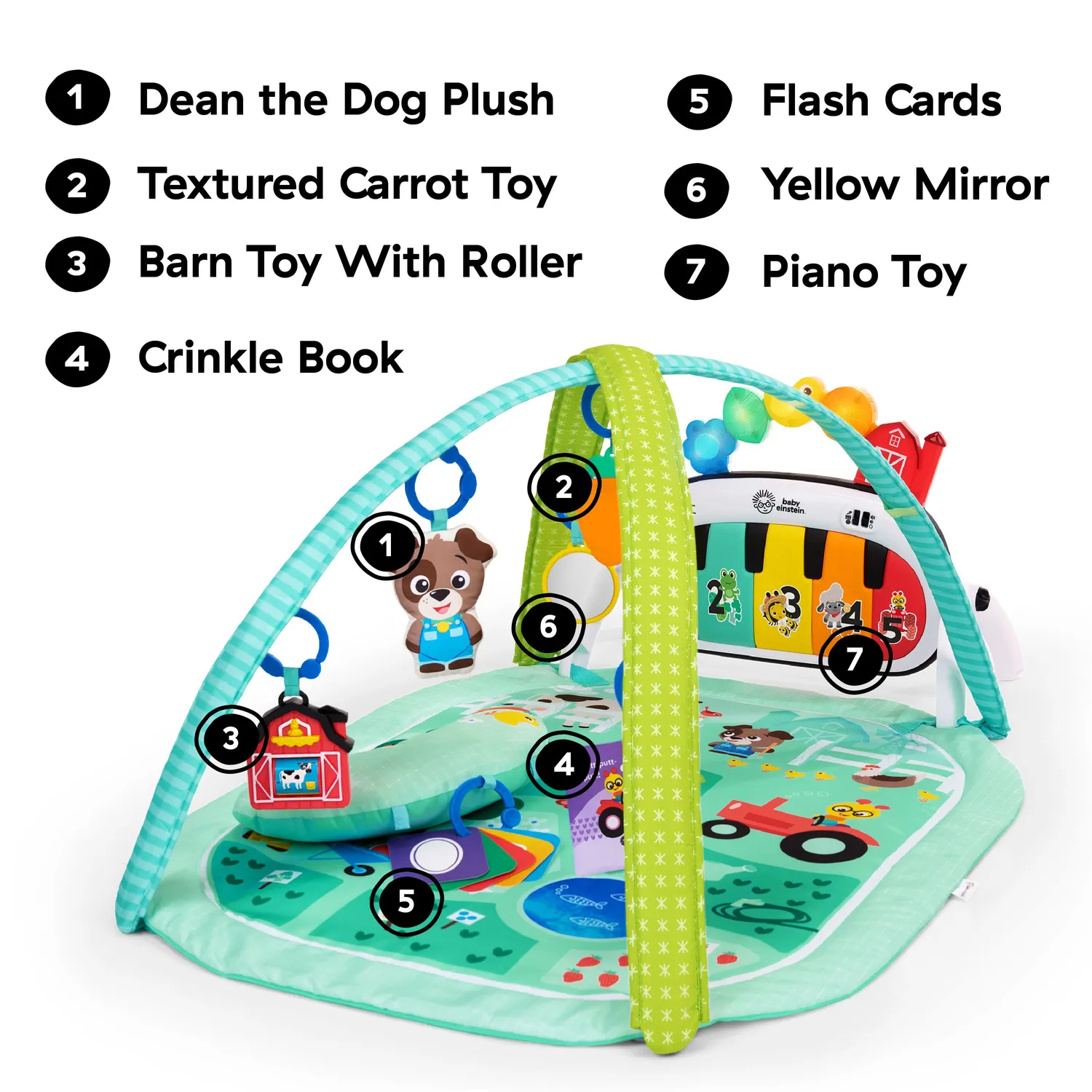 Baby Einstein Farm Explorers Spieldecke mit Piano