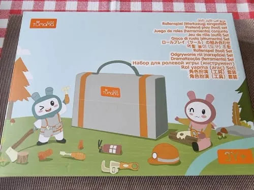 TUMAMA Bauarbeiter Kostüm Rollenspiel-Set Kinder Werkzeug