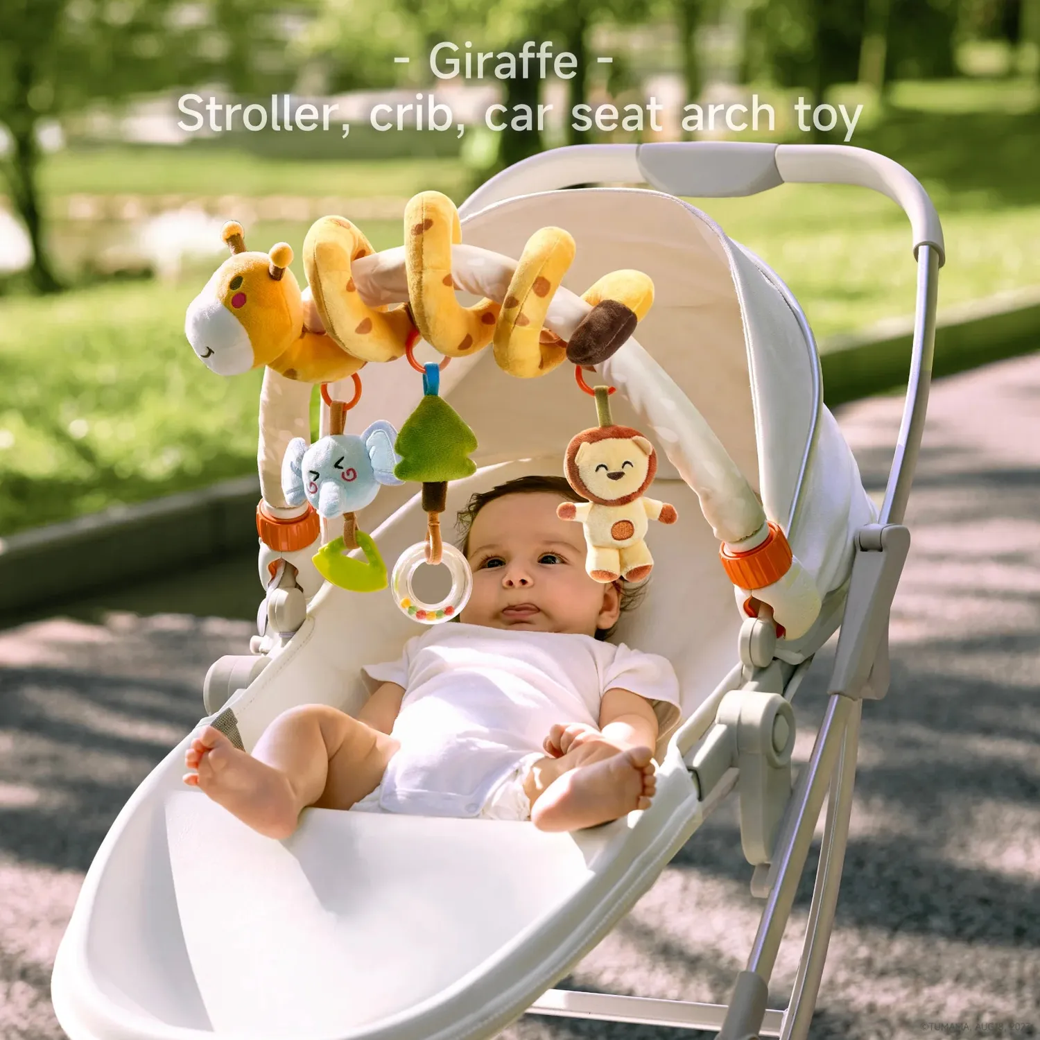 TUMAMA TM333 2-in-1 Spielbogen Spirale Giraffe