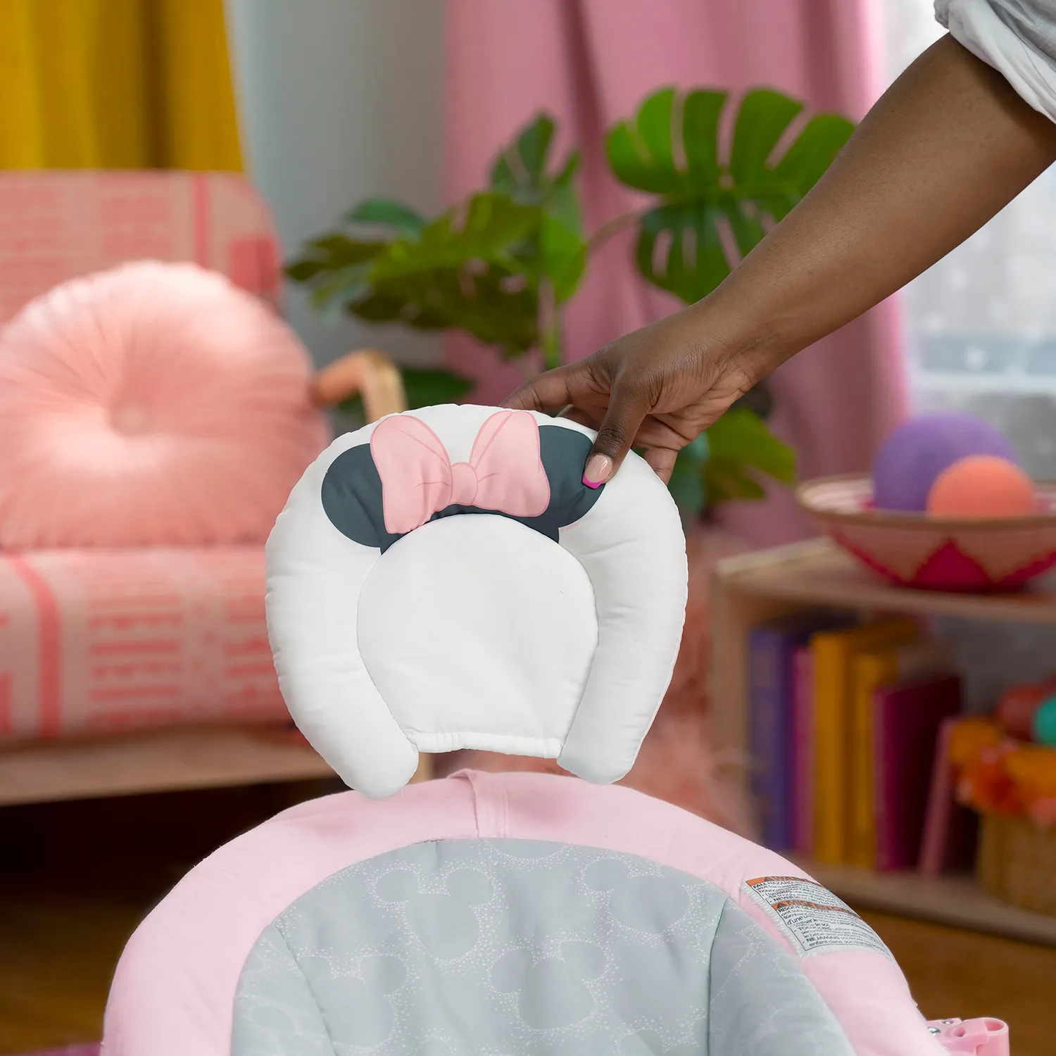 Bright Starts Minnie Rosy Skies Babywippe rosa