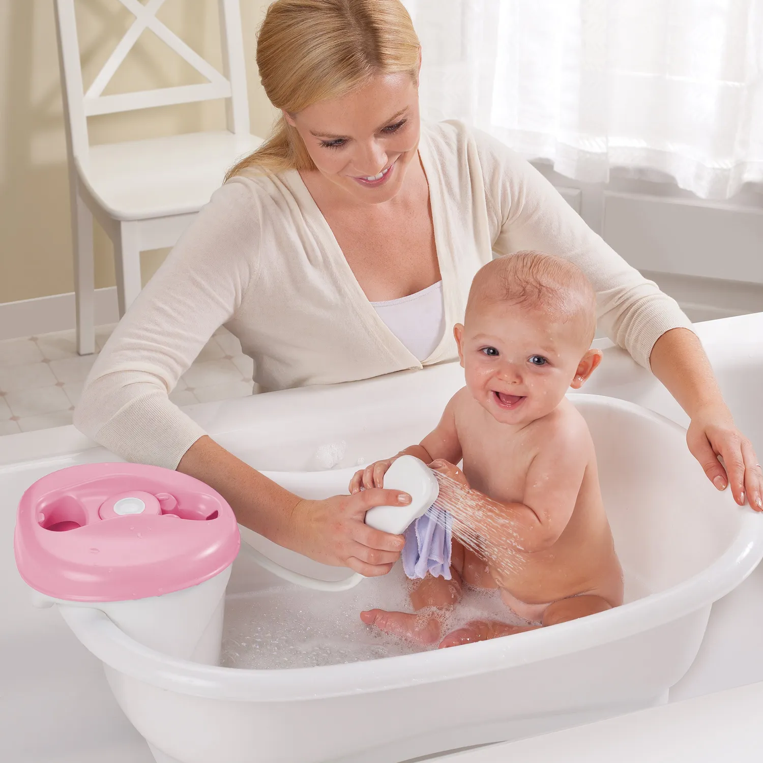 Summer by Ingenuity Rainbow Splash Badewanne mit Dusche