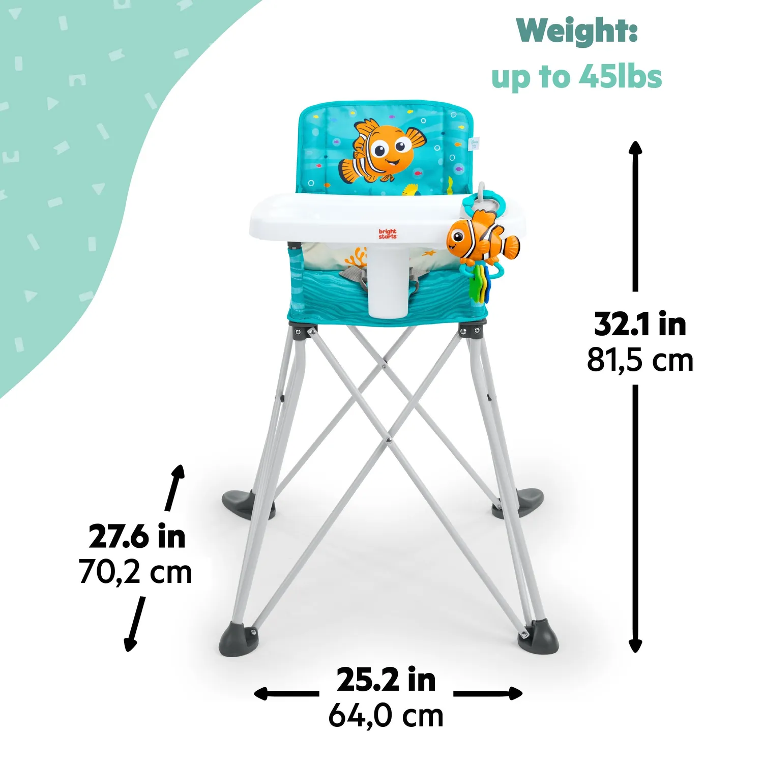 Disney Baby Findet Nemo Pop N Dine Reisehochstuhl faltbar