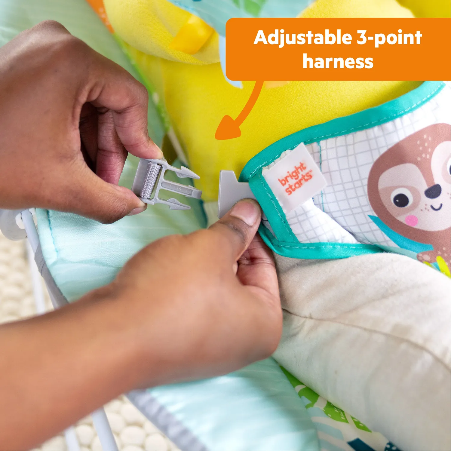 Bright Starts Wild Wonders Babywippe Vibration 0-6 M