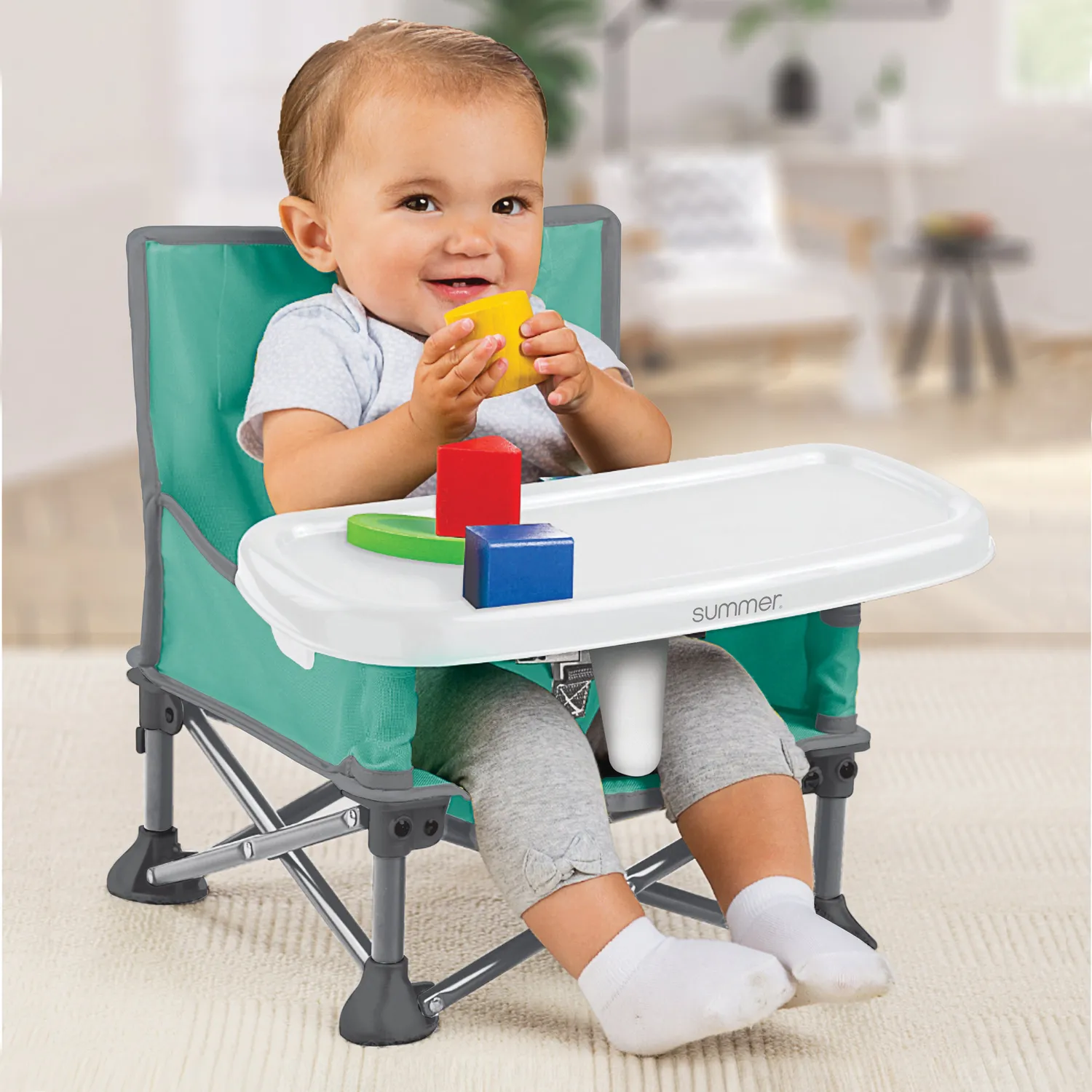 Summer Pop N Sit Booster petrol Sitzerhöhung Tablett