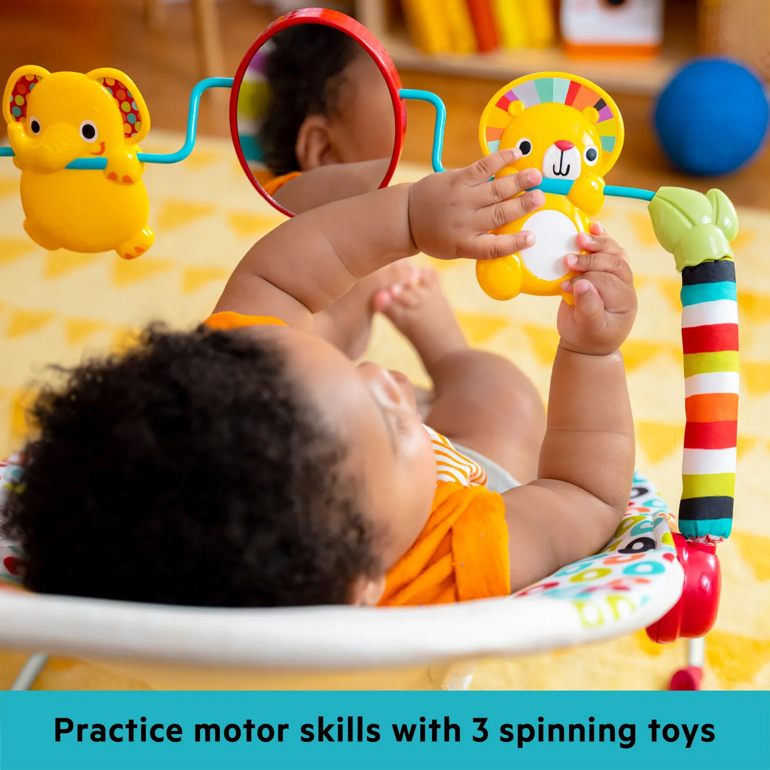 Bright Starts Playful Pinwheels Babywippe Vibration Spielbügel