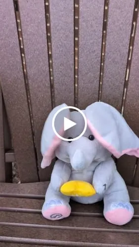 TUMAMA Plüsch-Elefant Interaktiv Peek-a-Boo Musik