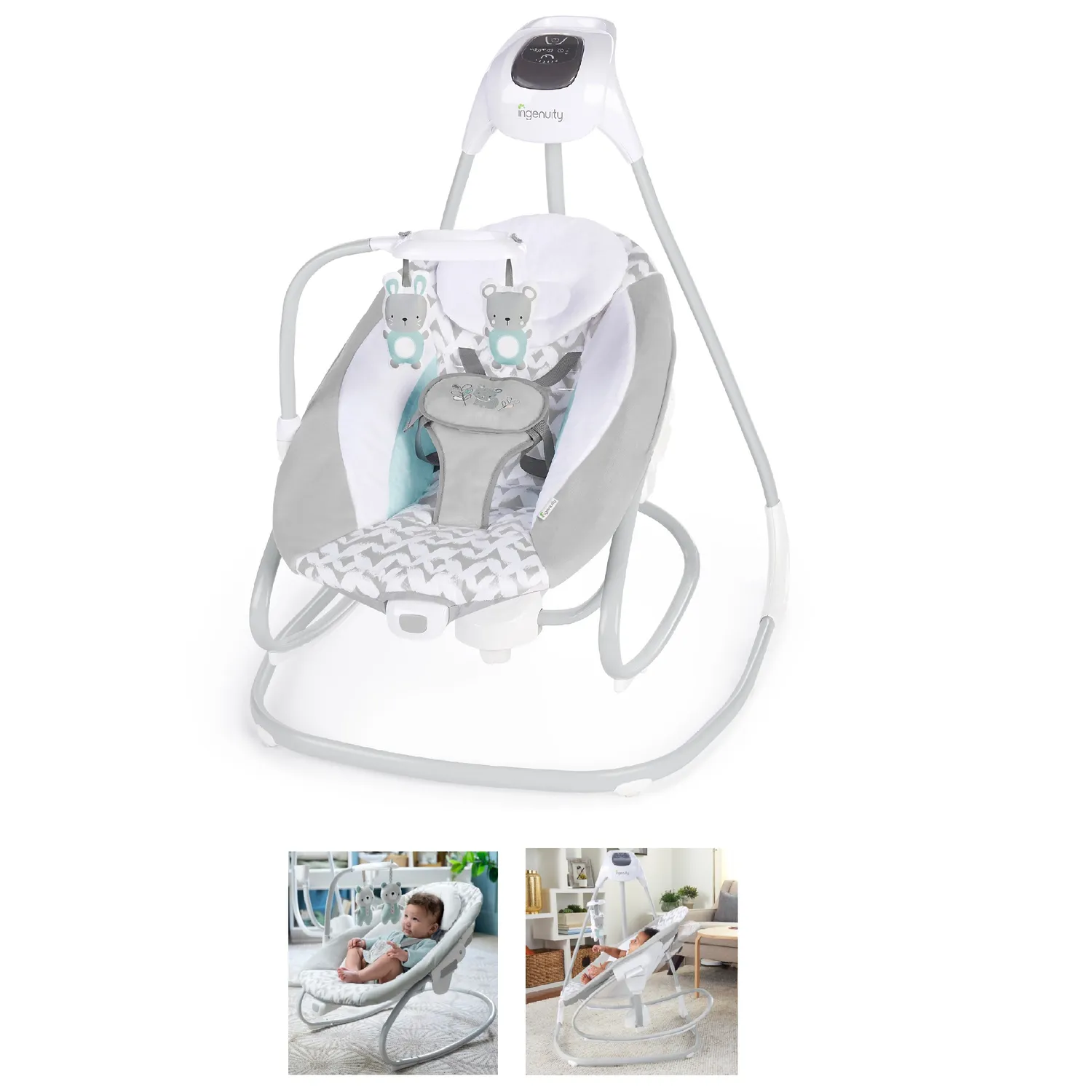 Ingenuity Raylan 2-in-1 Babyschaukel mit Vibration