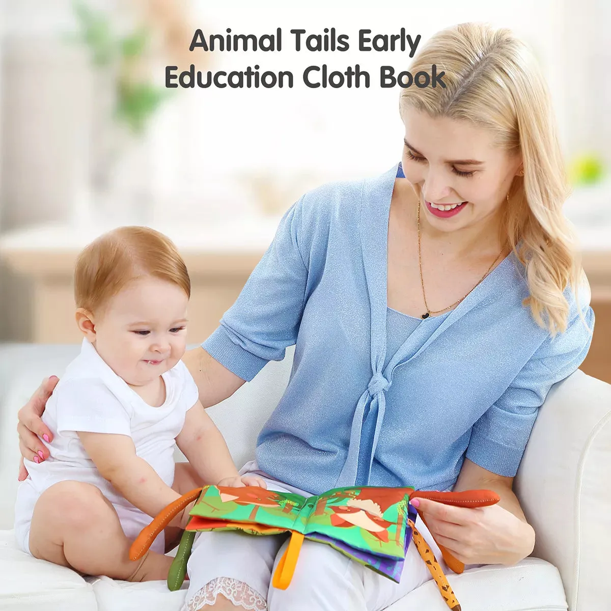 TUMAMA TM107-A Stoffbuch Baby Knisterbuch Tierschwänze