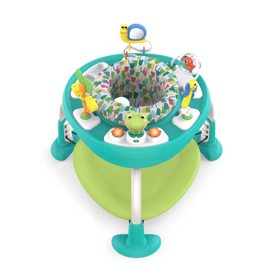 Bright Starts Bounce Bounce Baby 2-in-1 Spielcenter Playful Pond mit Tisch