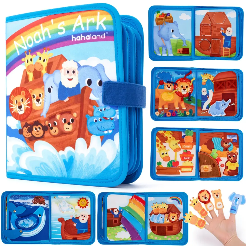 hahaland Arche Noah Busy Book Stoff 1-3 Jahre