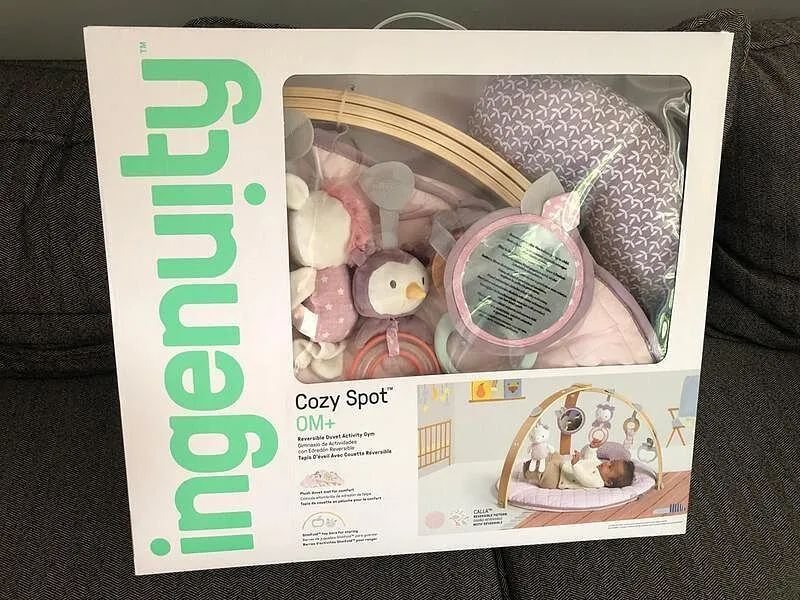 Ingenuity Cozy Spot Duvet Spieldecke Calla mit Spielbogen Holz