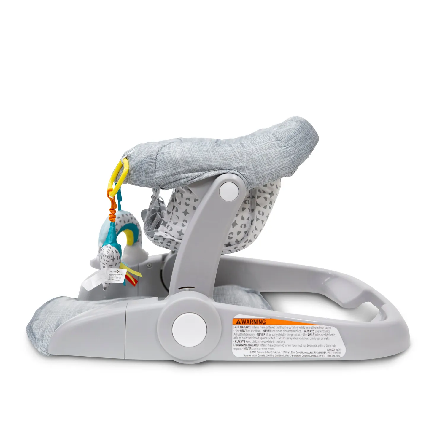 Ingenuity Learn-to-Sit 2-Position Babysitz Heather Gray faltbar