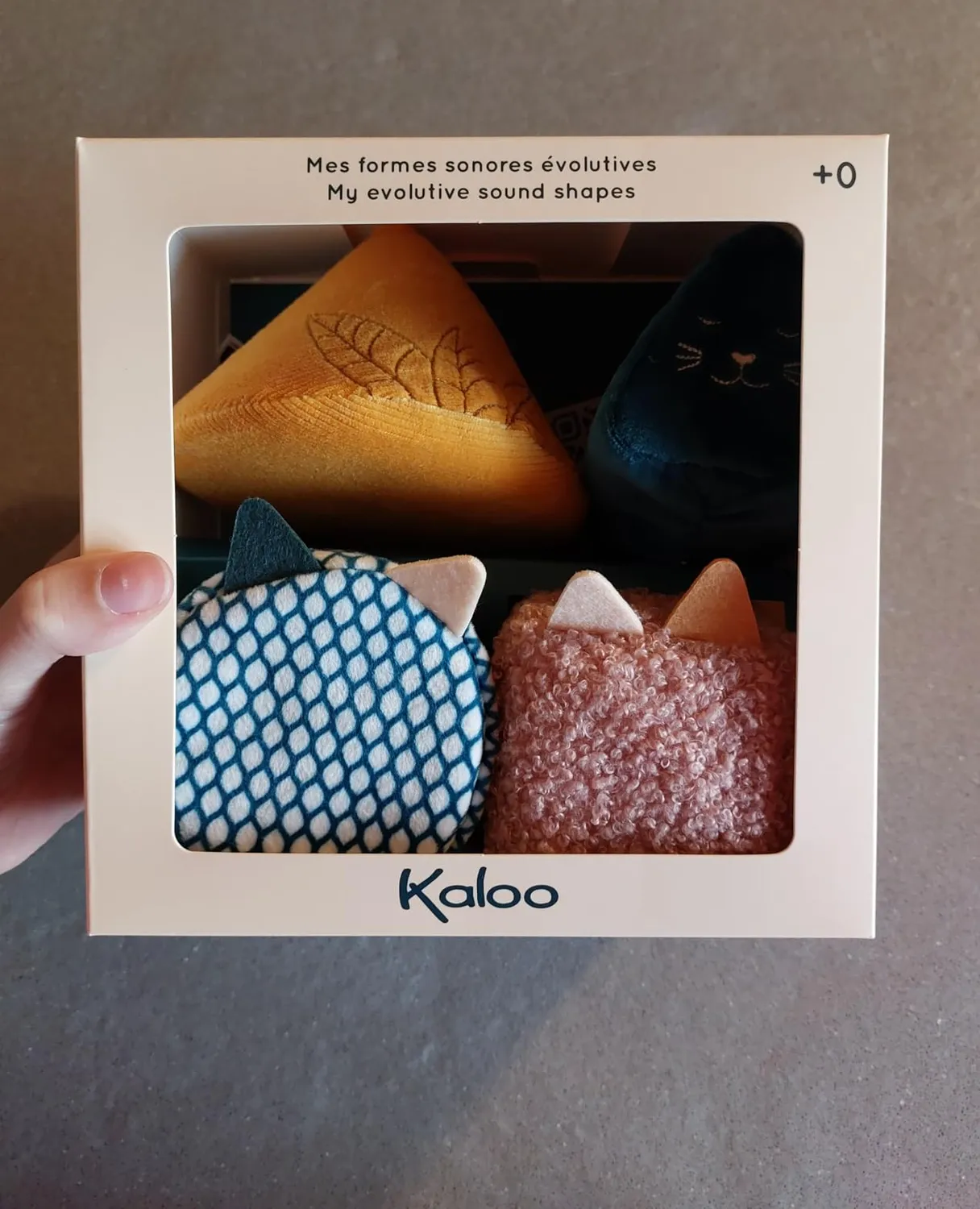 Kaloo Stimuli Stapelspiel 4 Klangformen Sensorik ab Geburt