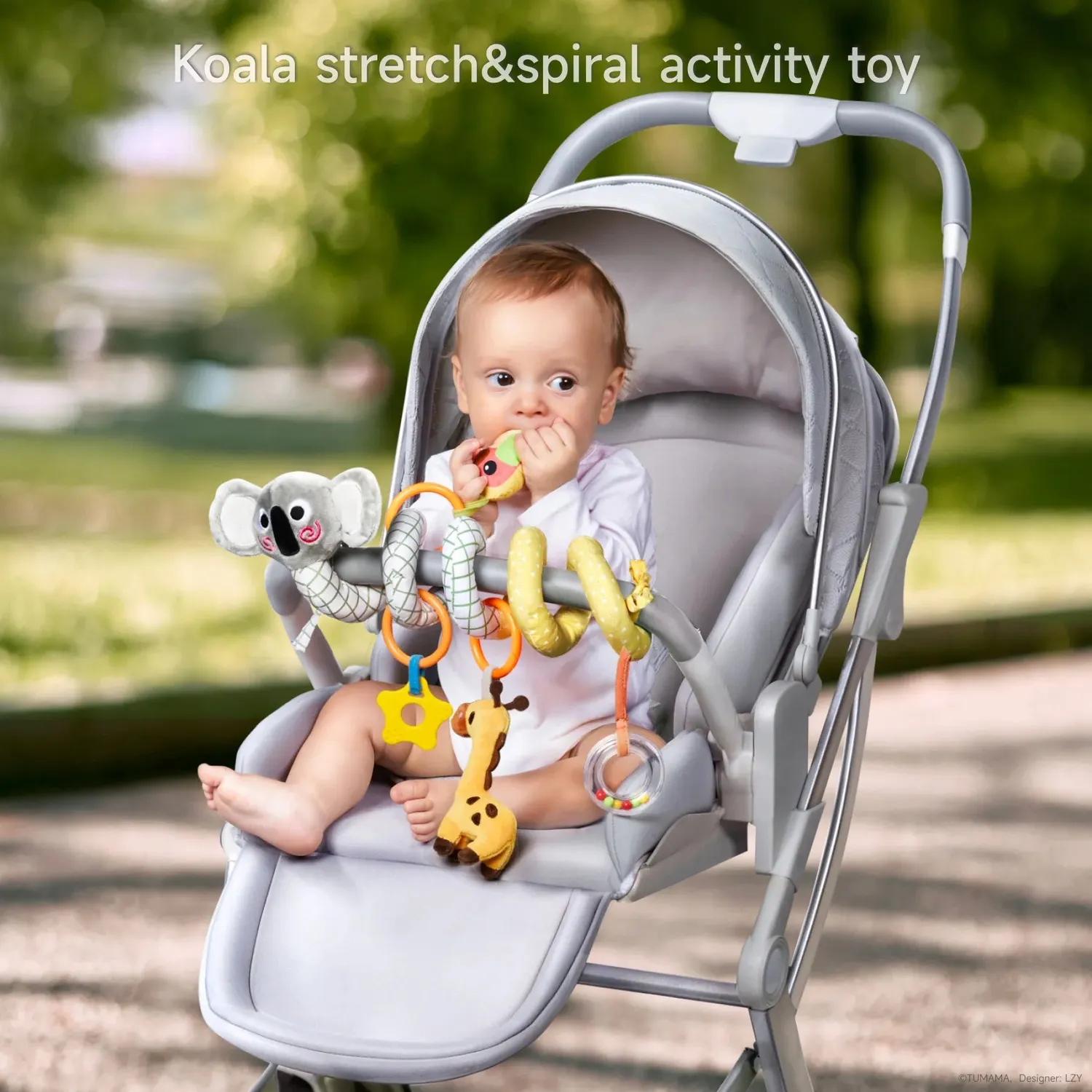 TUMAMA Koala Spirale Anhänger Kinderwagen Rassel