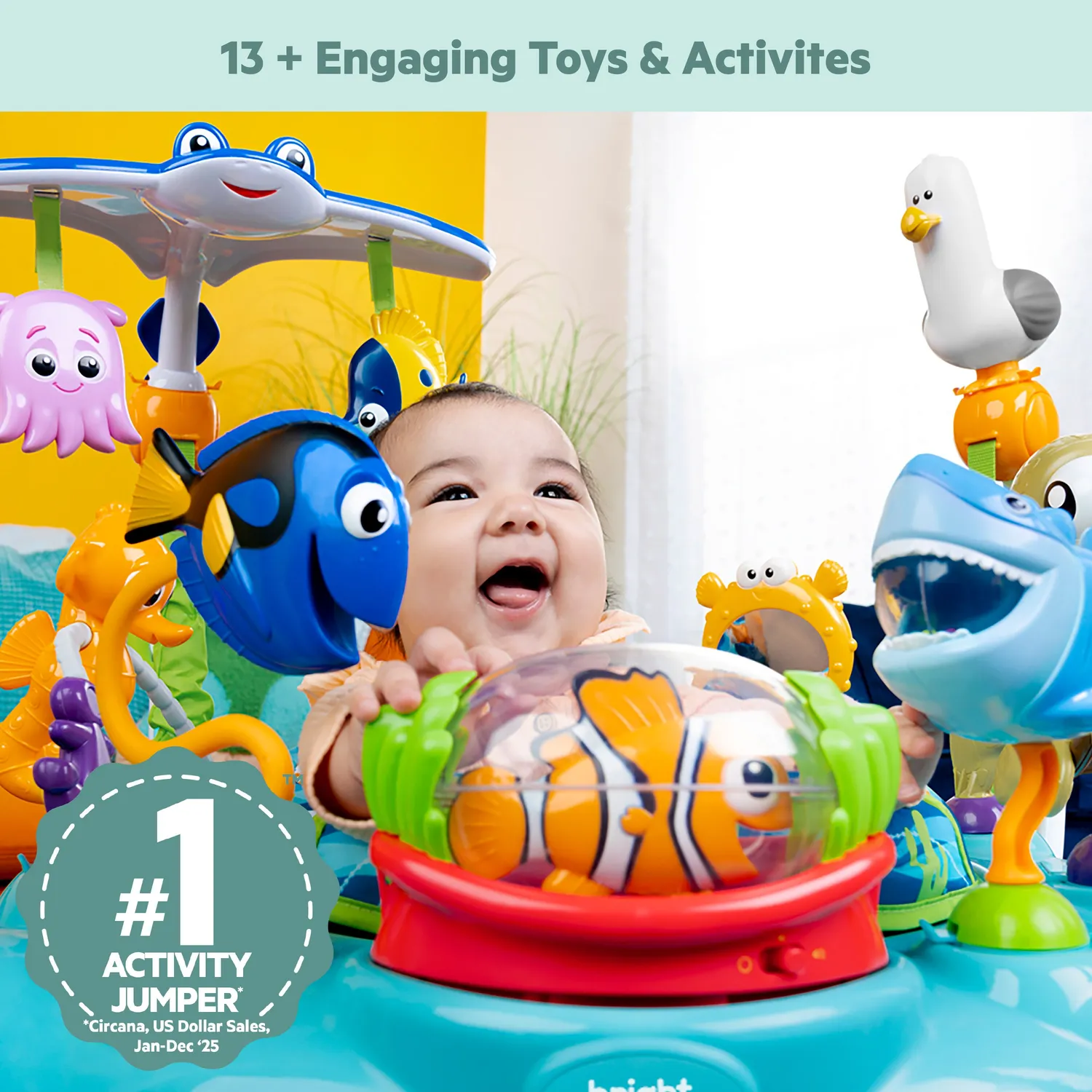 Disney Baby Finding Nemo Sea of Activities Baby-Jumper 360 Grad