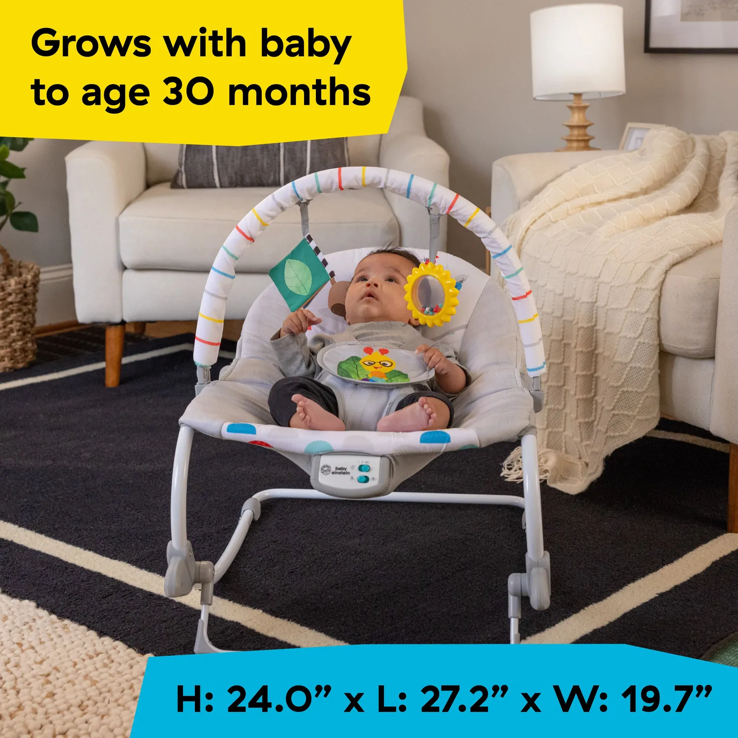 Baby Einstein Dean's Discovery Spot Wippe Rocker Musik Vibration