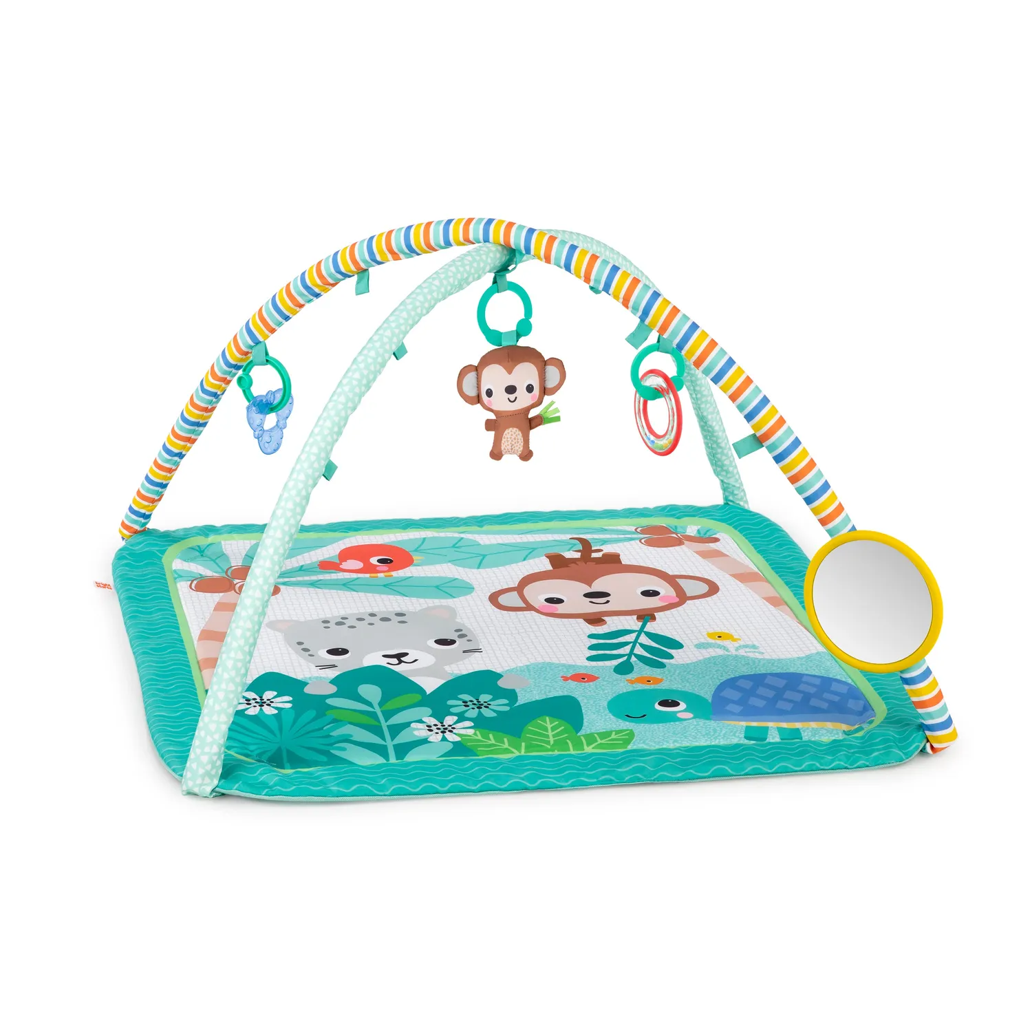 Bright Starts Palm Party Spieldecke Activity-Gym neutral