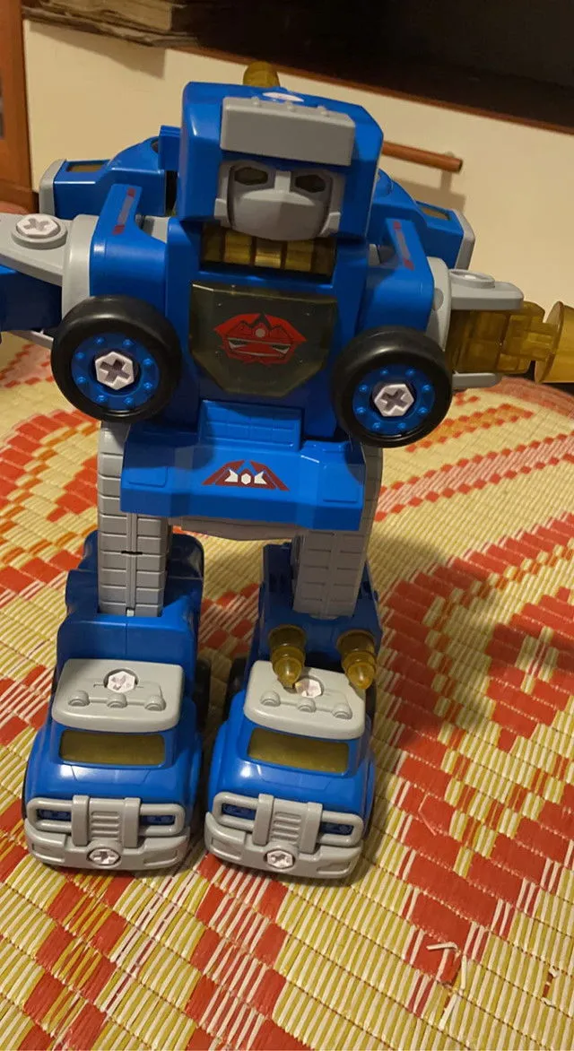 hahaland 5 in 1 Roboter Spielzeug blau zerlegbar