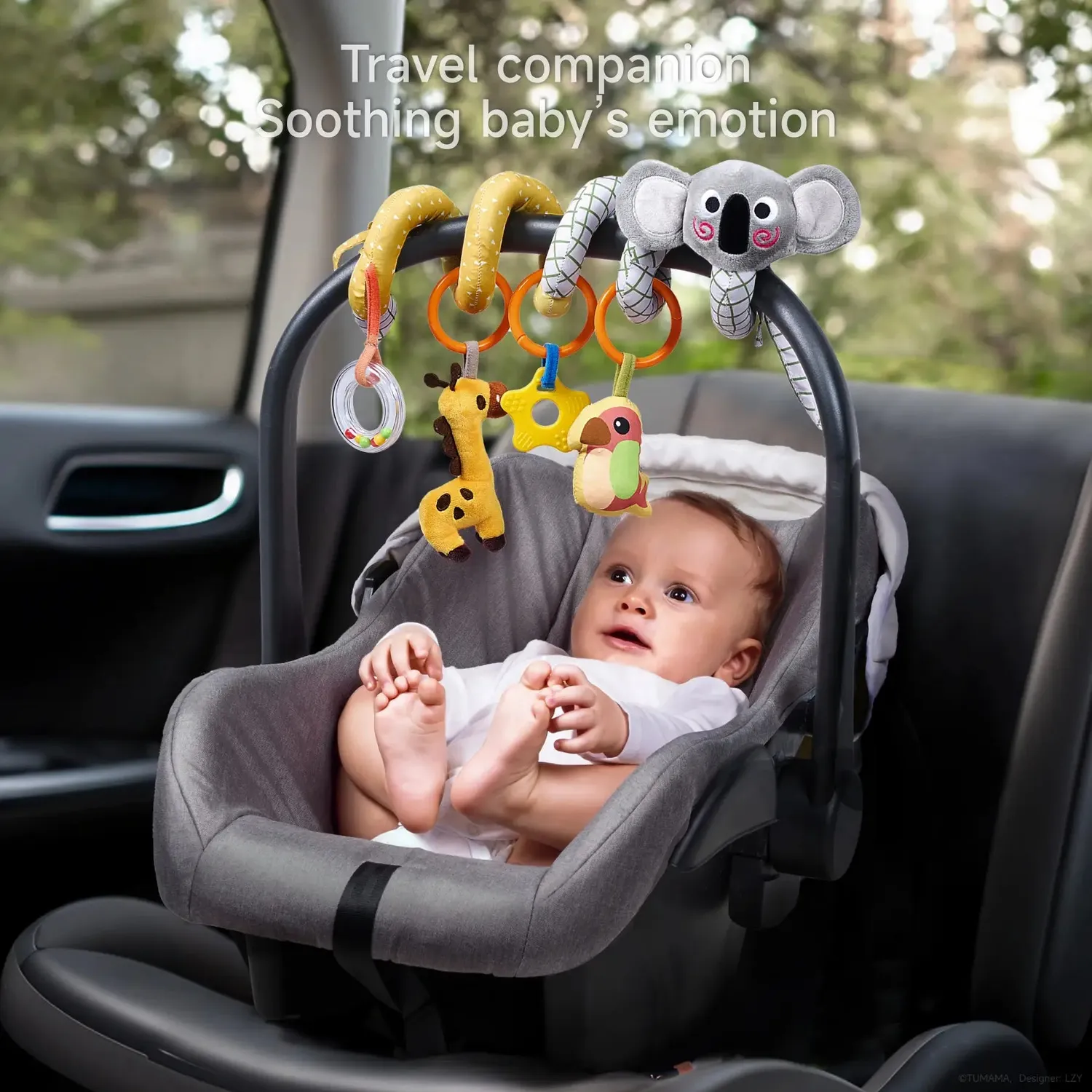 TUMAMA Koala Spirale Anhänger Kinderwagen Rassel