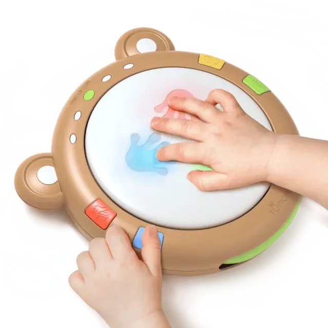 TUMAMA Musiktrommel Baby mit Licht und Tierstimmen
