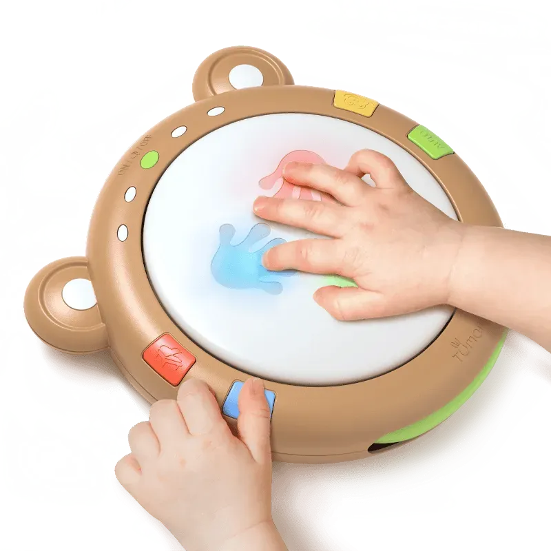 TUMAMA Musiktrommel Baby mit Licht und Tierstimmen