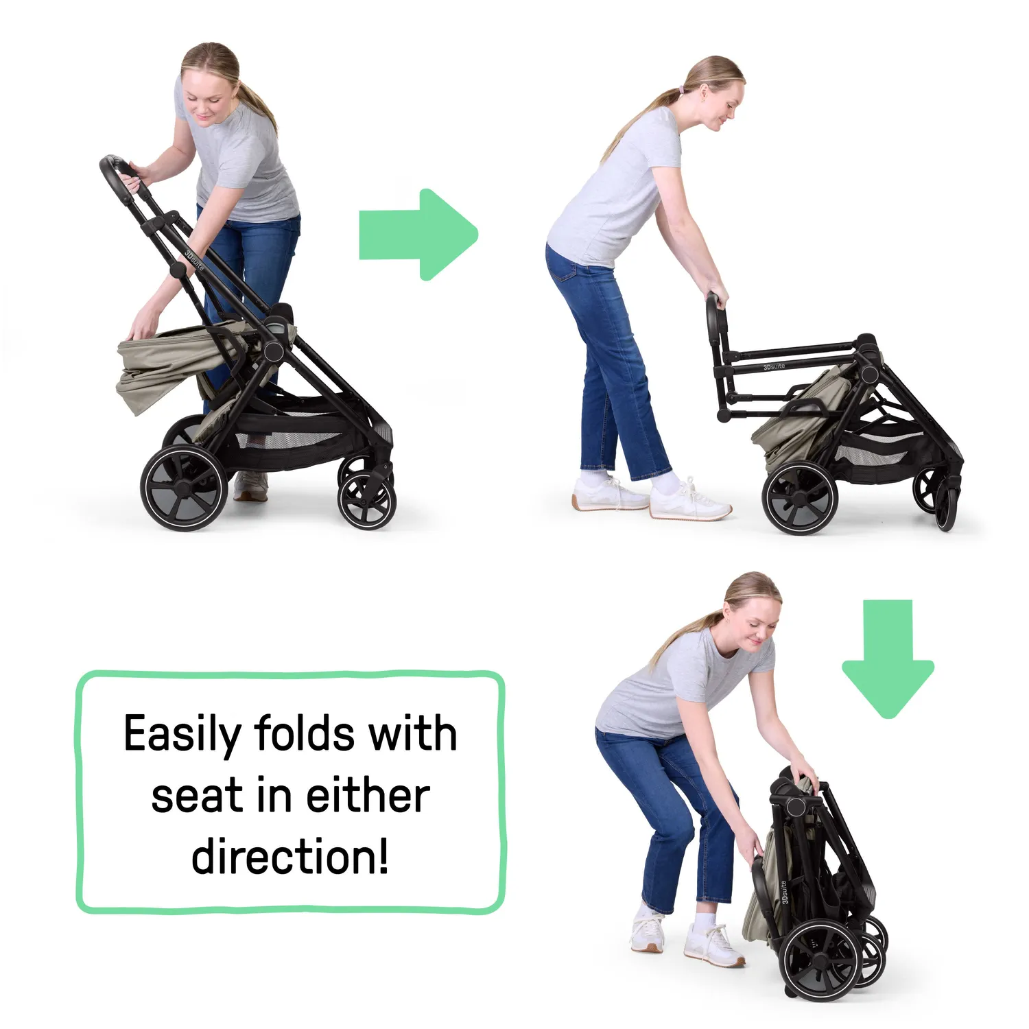 Ingenuity 3DSuite Cashew Kinderwagen modular wendbar