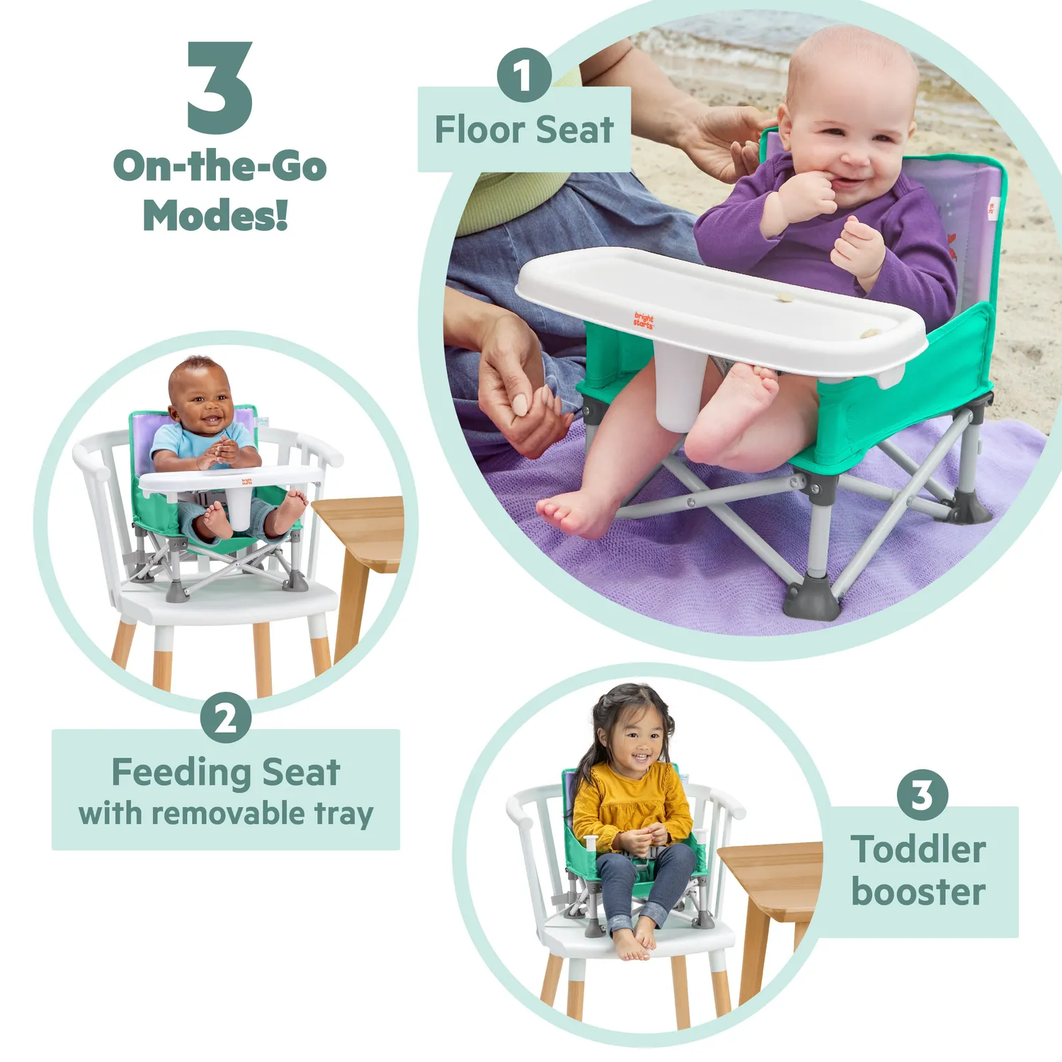 Bright Starts Pop N Sit Booster Arielle 6 Mon-3 Jahre