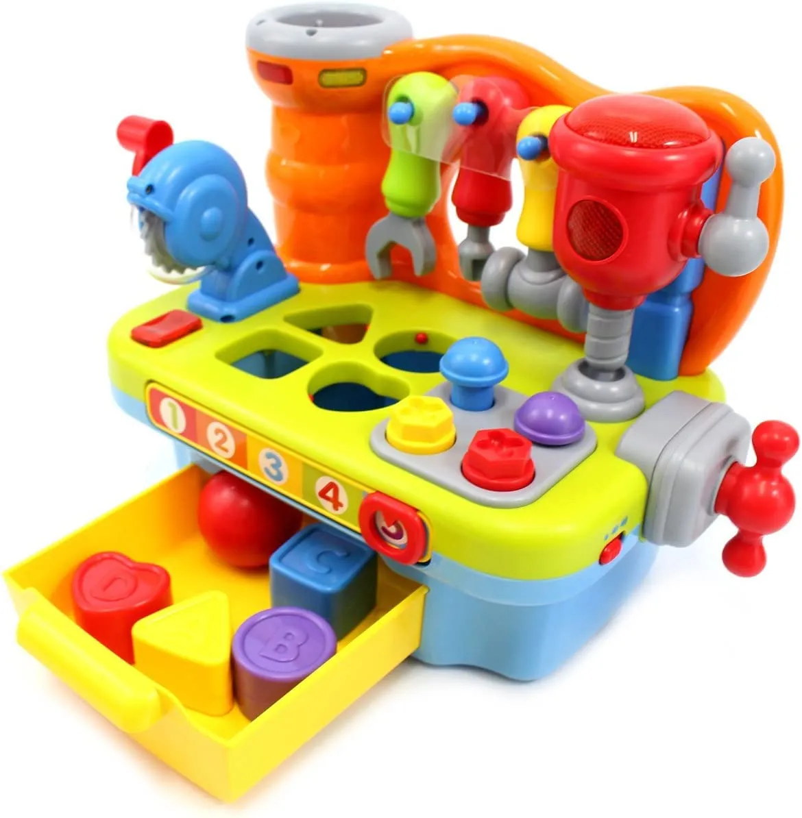 HOLA Werkbank Kinder Werkzeug mit Licht Musik