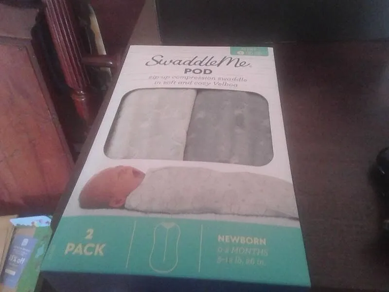 SwaddleMe Pod Pucksack Neugeborene 0-2 Monate 2er Wolken