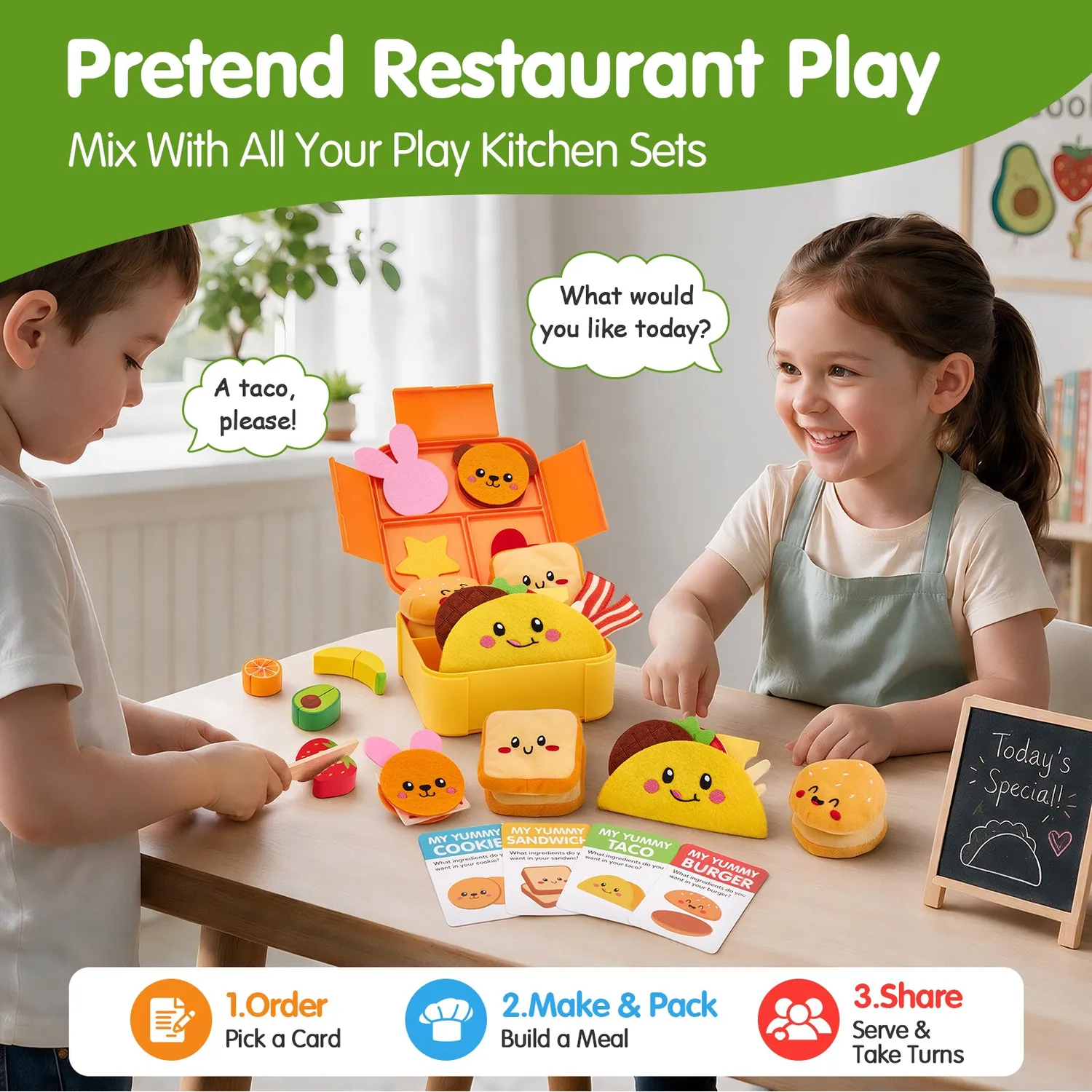 hahaland Tiny Chef Lunchbox Holzspielzeug schneidbar