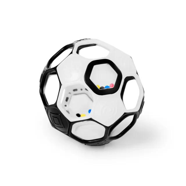 Bright Starts Oball Grippin Goals Rasselball Schwarz-Weiß mit Rassel