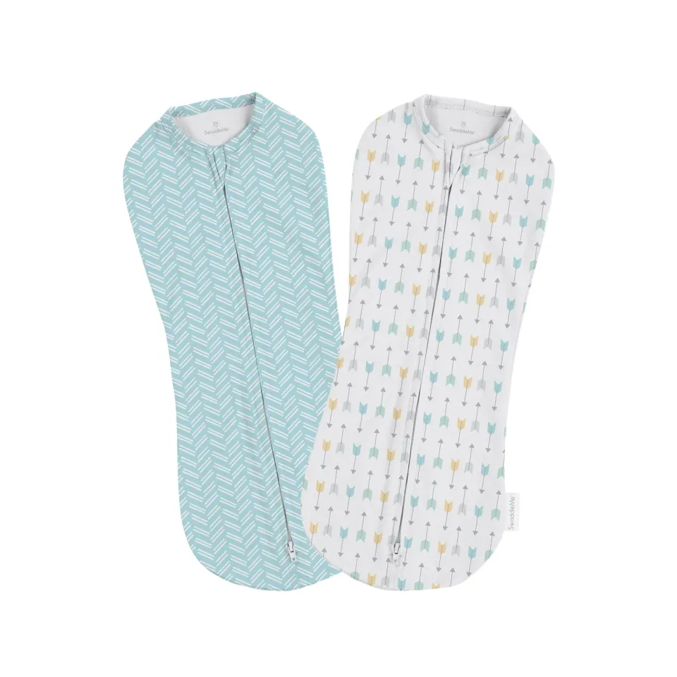 SwaddleMe Pod Pucksack Newborn 0-2 Monate Arrows 2er