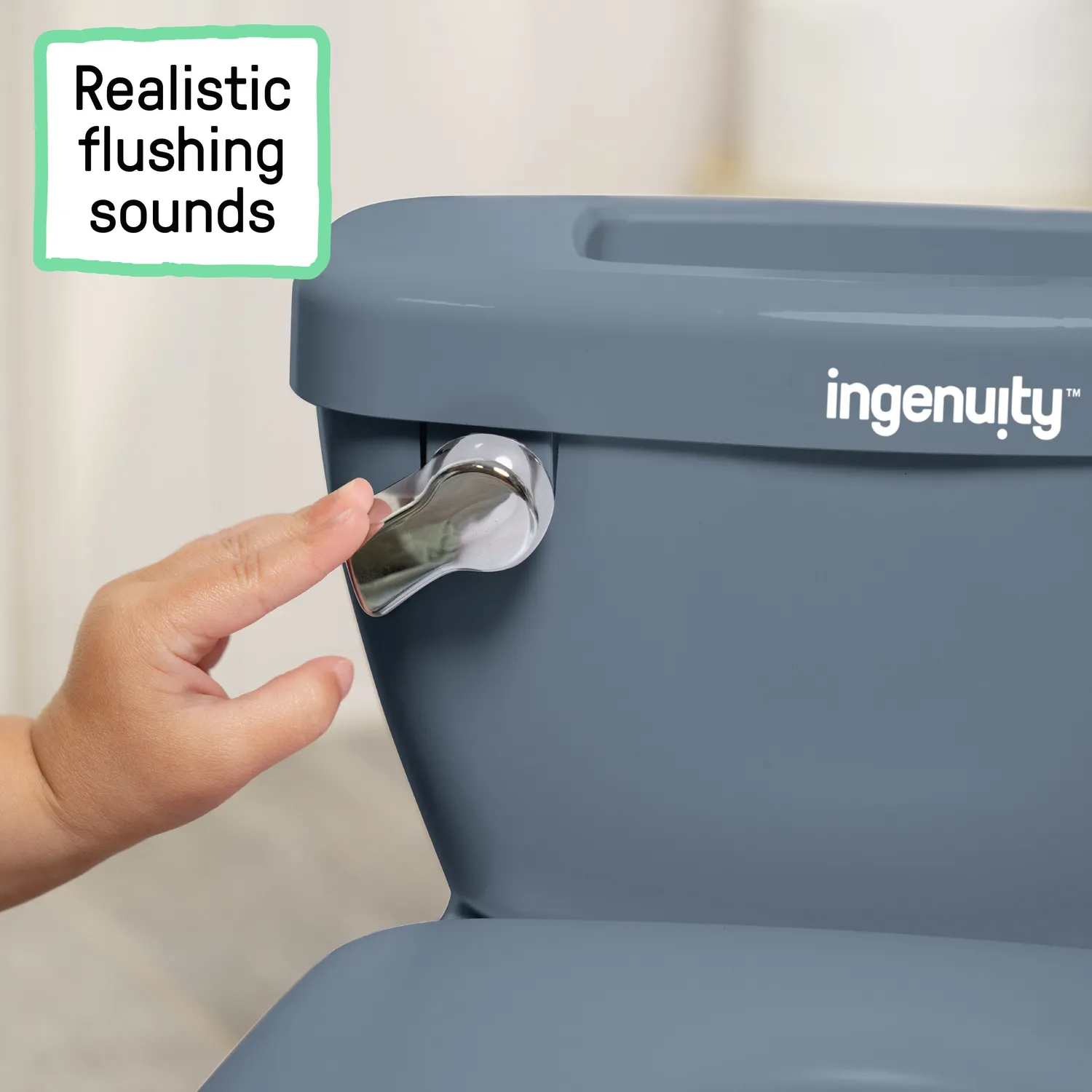 Ingenuity My Size Potty Pro Lerntöpfchen Blau
