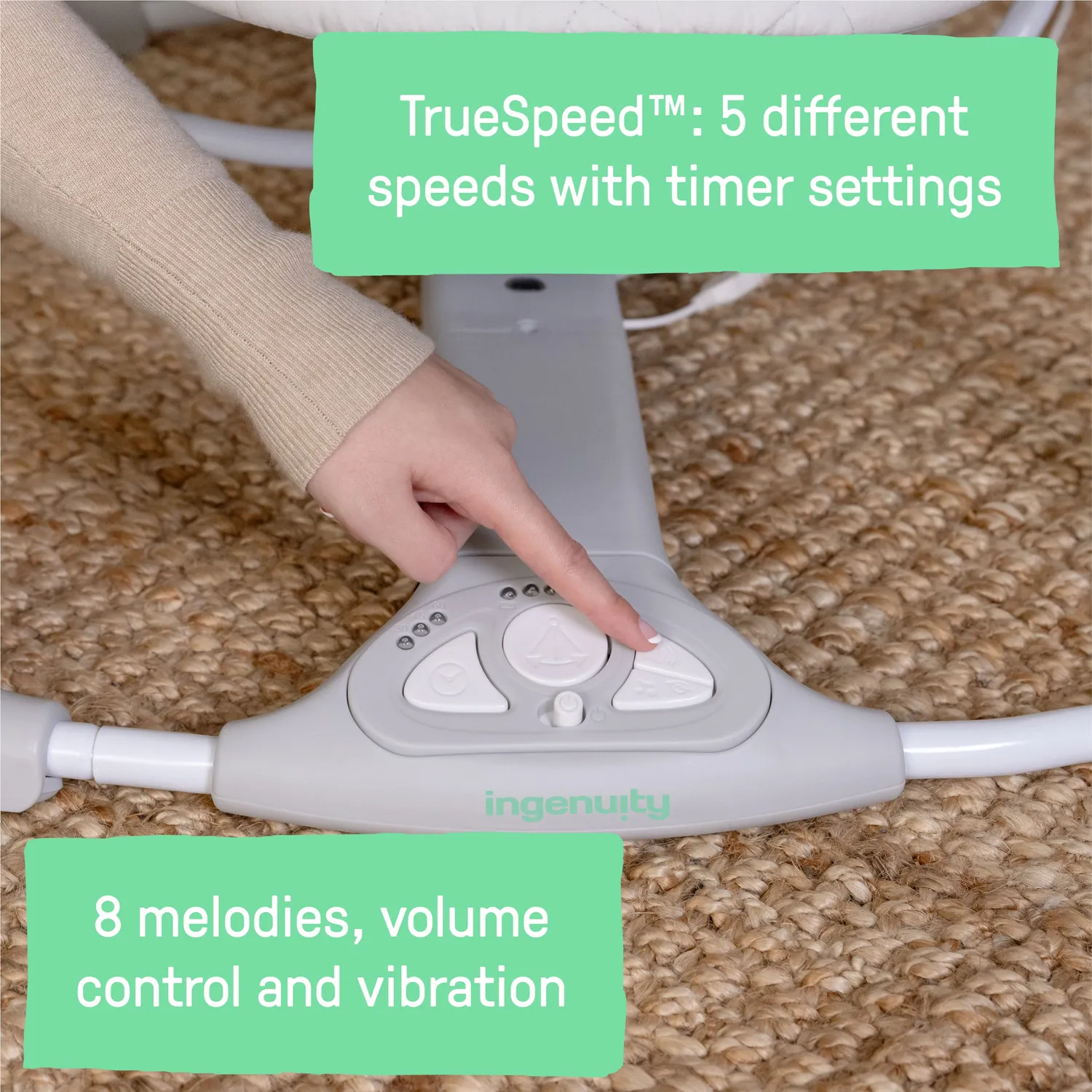 Ingenuity Cozy Spot Swing Babyschaukel mit USB