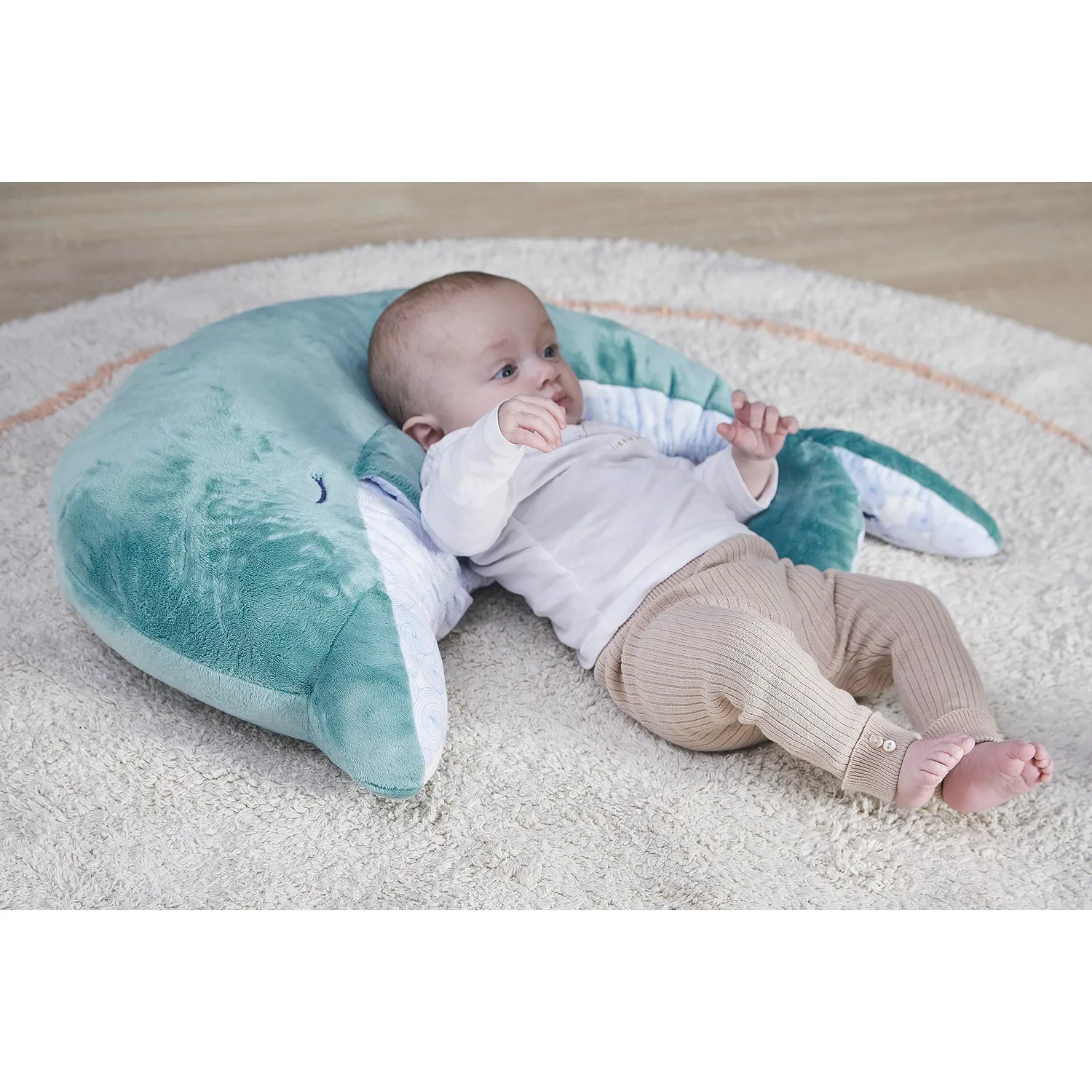Kaloo Petit Calme Plüschdelfin Kuscheltier 60 cm grün