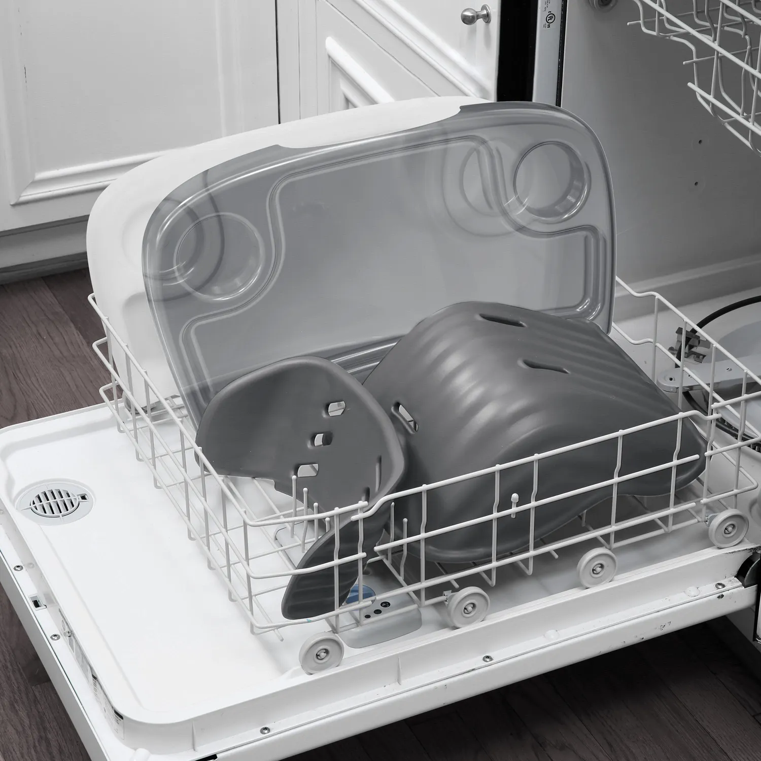Ingenuity SmartClean ChairMate Hochstuhl Booster Slate 2-in-1