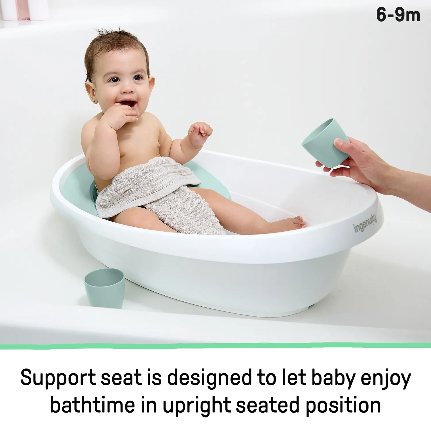 Ingenuity Room to Soak 4-in-1 Babybadewanne mit Liege