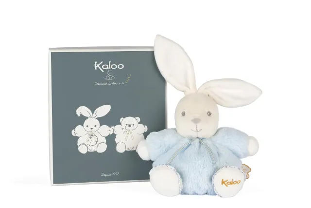 Kaloo Perle Patapouf Plüschhase blau 18 cm mit Box