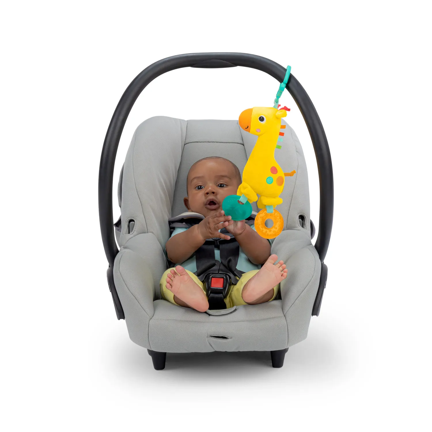 Bright Starts Safari Soother Rassel mit Beißring Giraffe