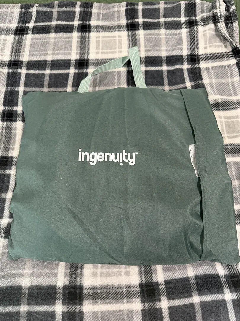 Ingenuity Stow Go Grey Babywippe faltbar Vibration