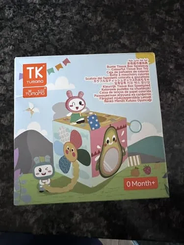TUMAMA Montessori Tücherbox Babyspielzeug mit Spiegel waschbar