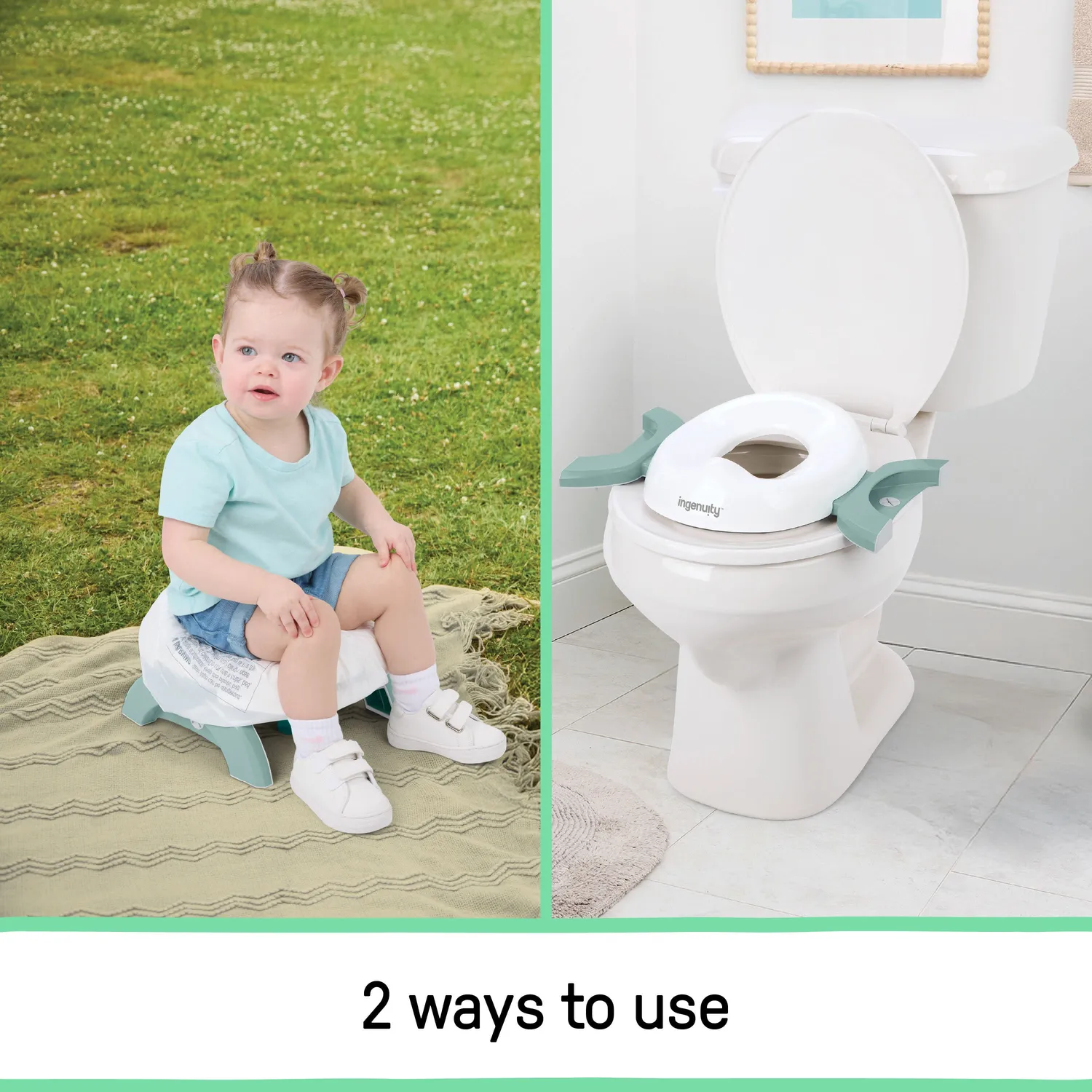 Ingenuity My Travel Potty Reisetöpfchen 2-in-1 mit Beutel