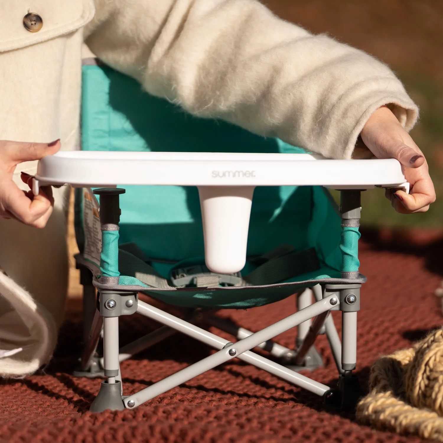 Summer Pop N Sit Booster petrol Sitzerhöhung Tablett