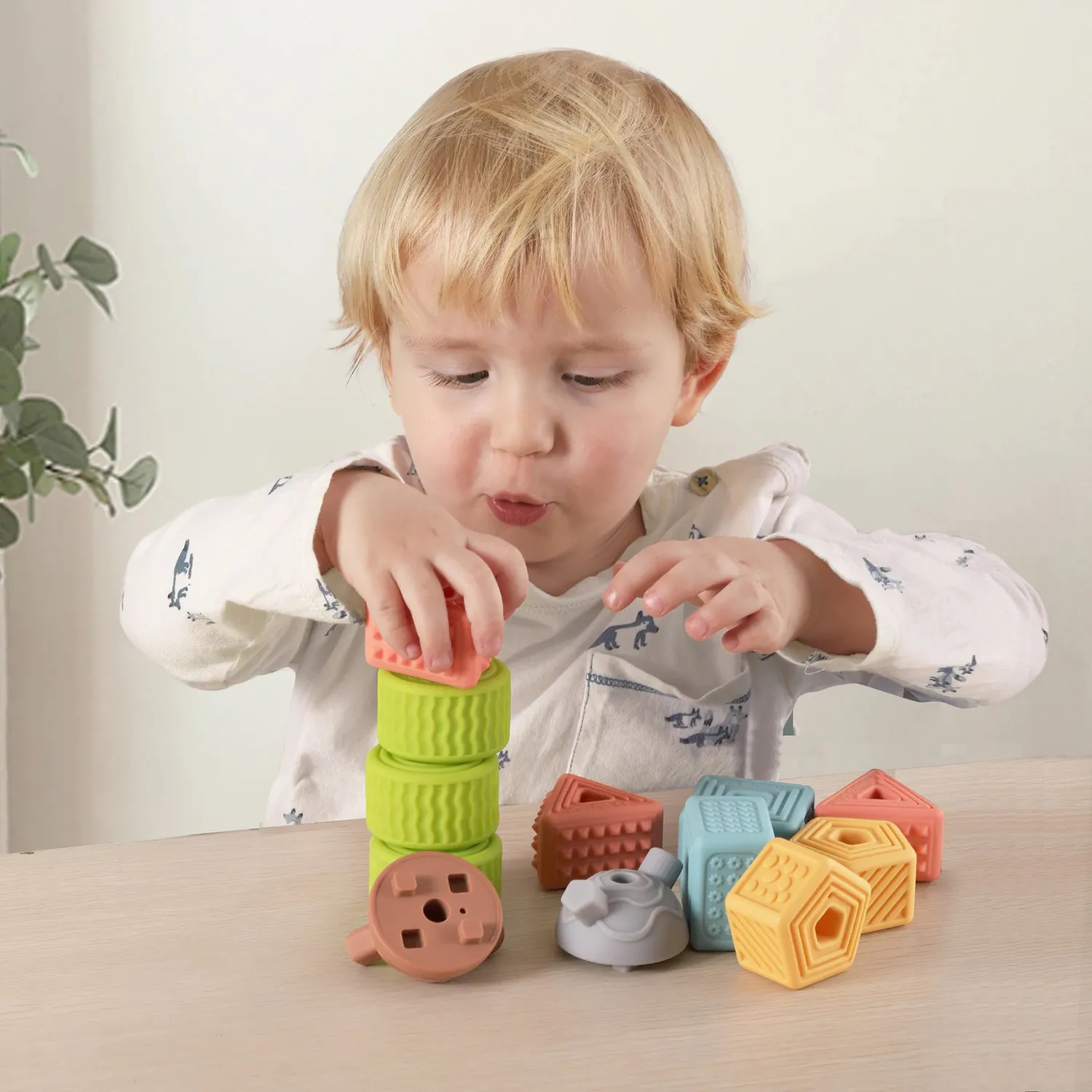 TUMAMA Soft Stacking Blocks Stapelspiel 18-tlg Baby