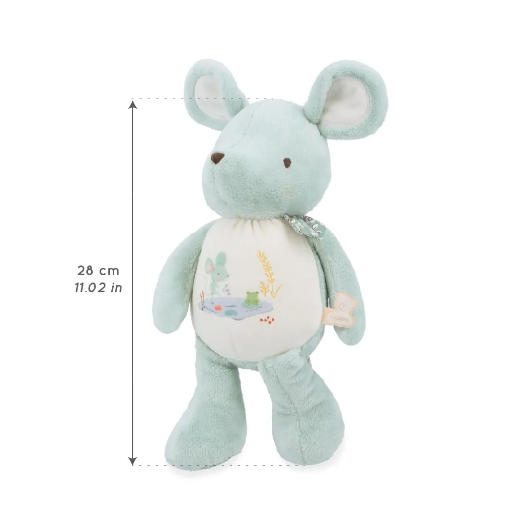 Kaloo Petites Chansons Maus Kuscheltier mit Sound 28 cm mit Glöckchen
