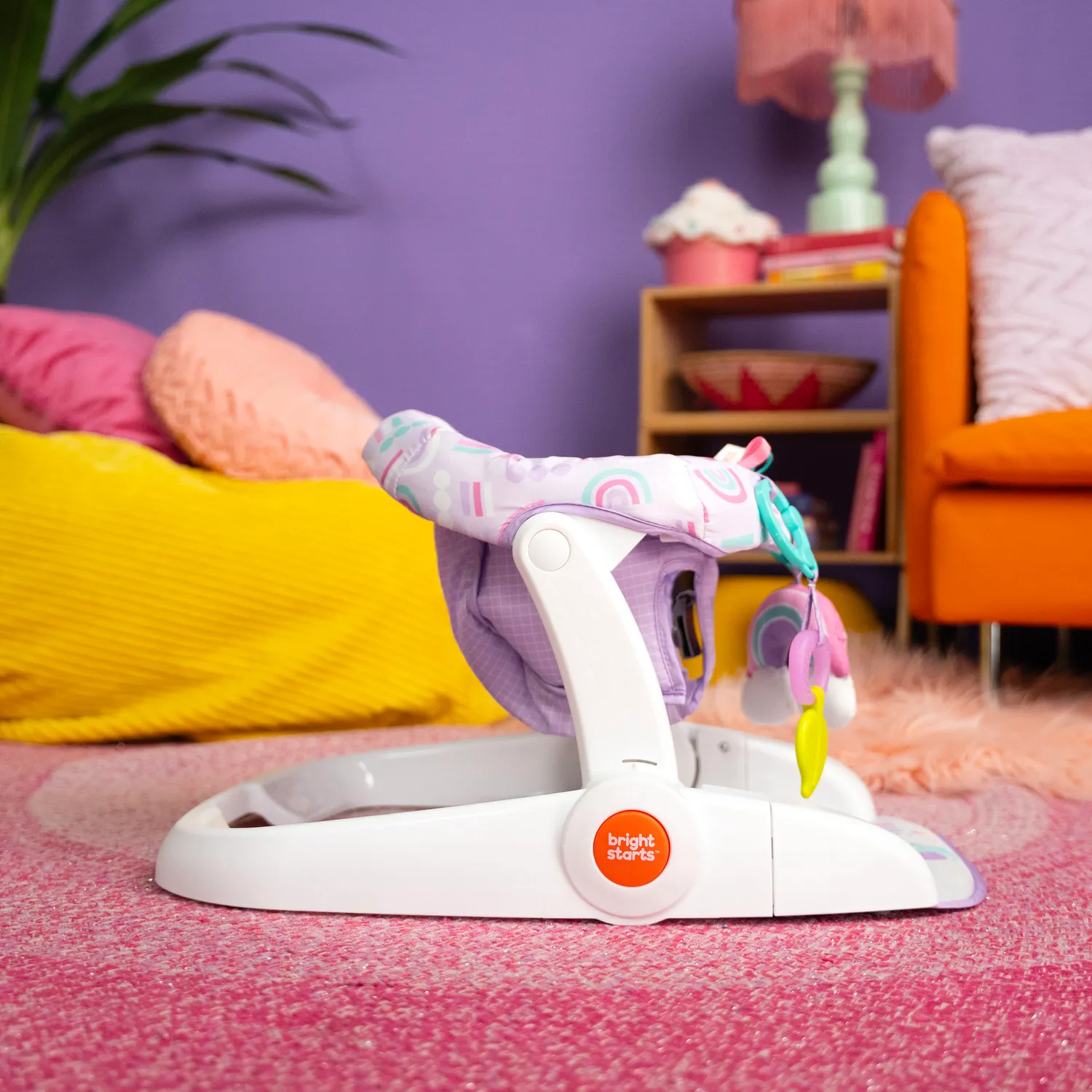 Bright Starts Learn-to-Sit Bodensitz Purple Paradise
