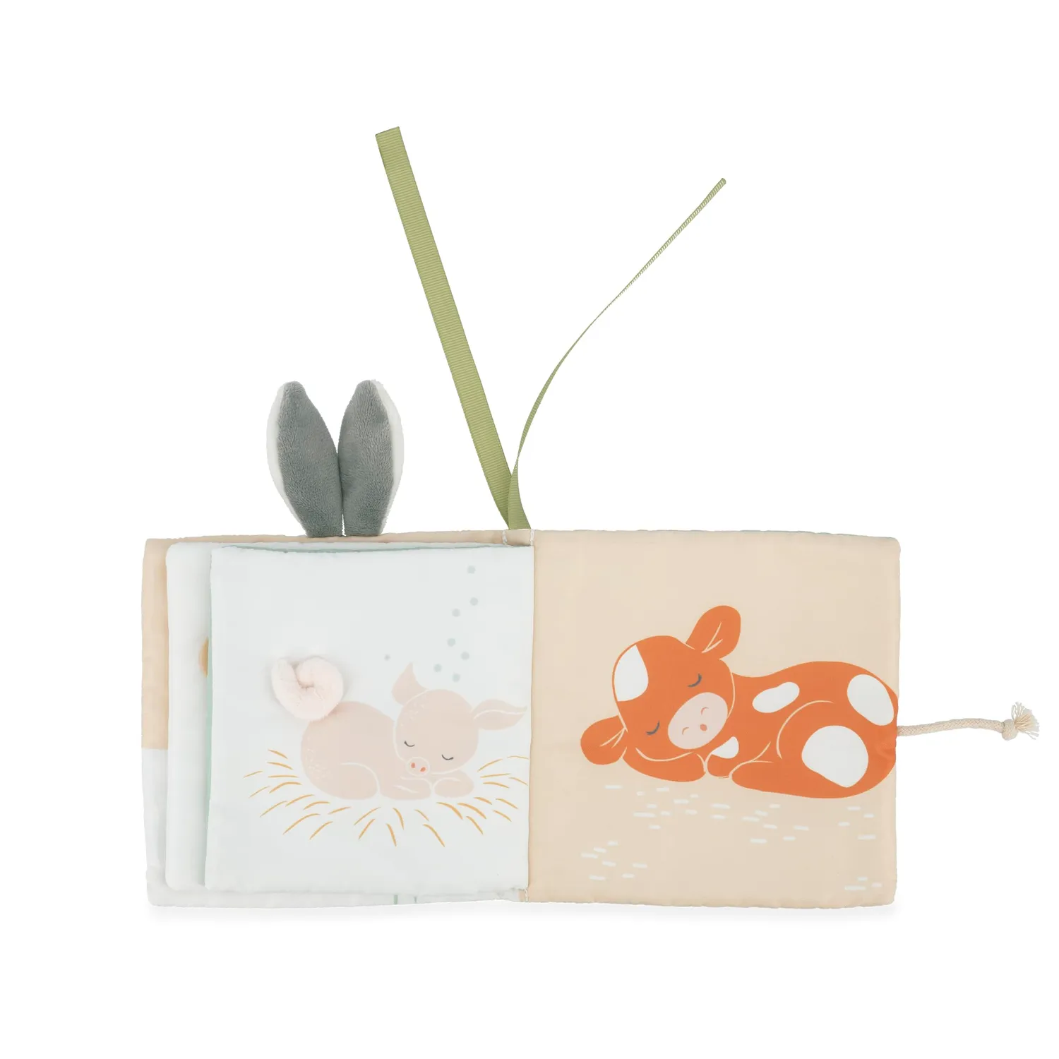 Kaloo Les Amis Bilderbuch Bauernhoftiere + Mini-Schmusetier 14 cm